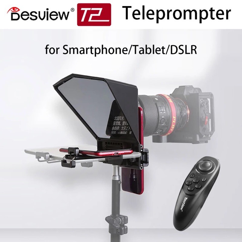 Jual Desview T2 Broadcast Teleprompter for Camera Interview Shopee