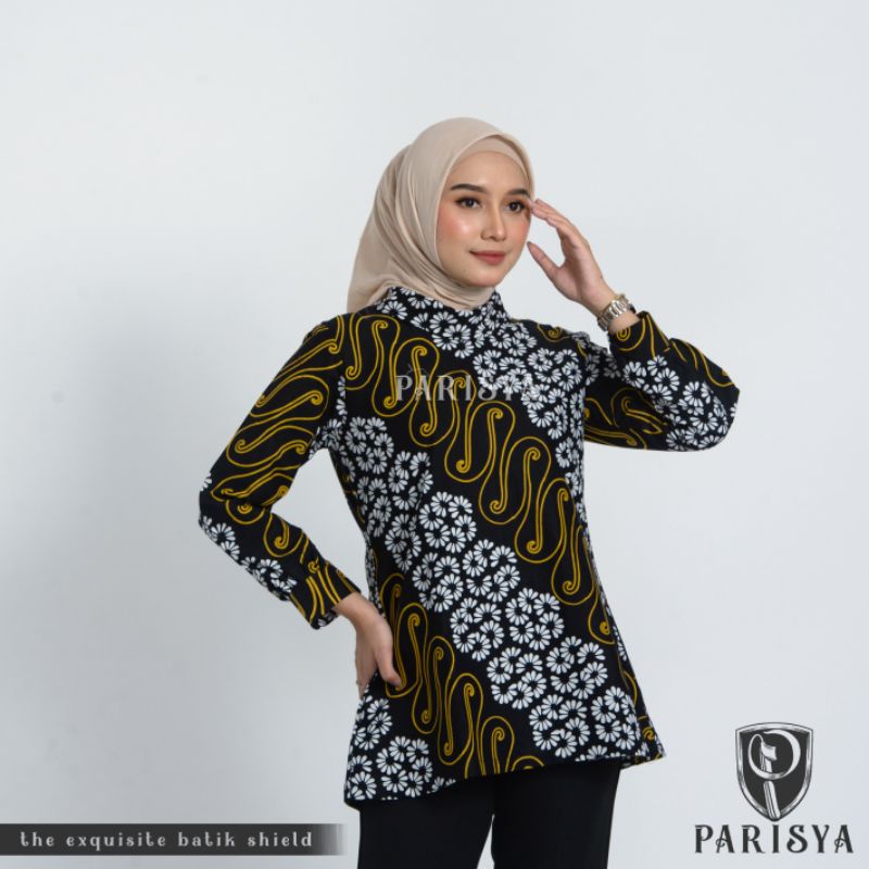 Jual BATIK PARISYA - Sandhi B00094, Baju Batik Wanita Kerja Blouse ...