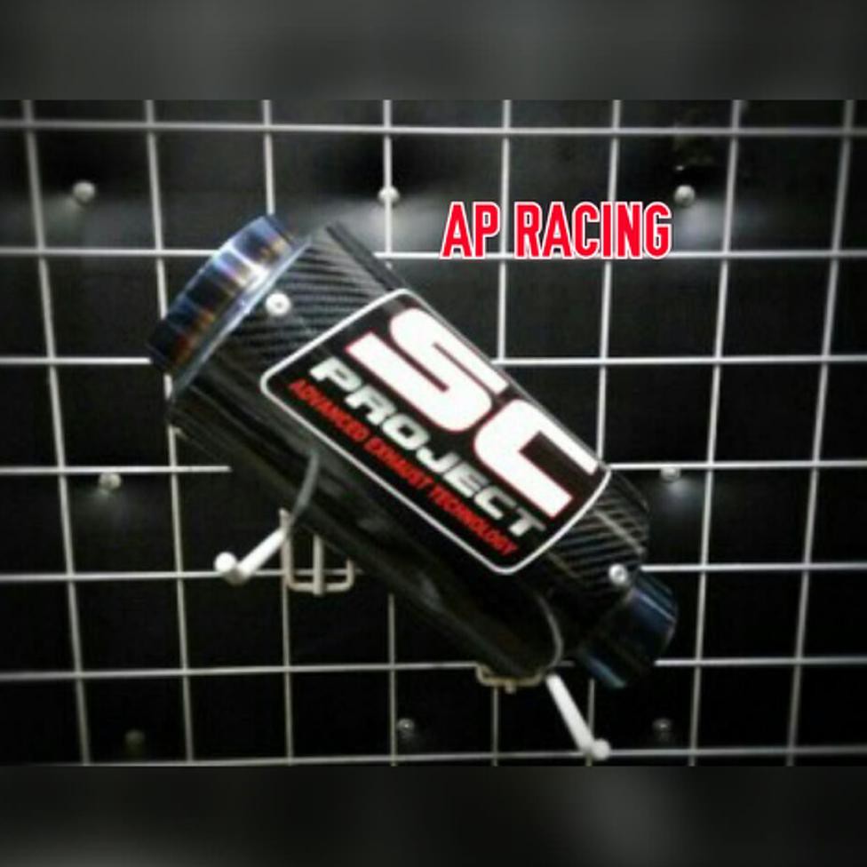 Jual SCP karbon ujung biru knalpot universal racing | Shopee Indonesia