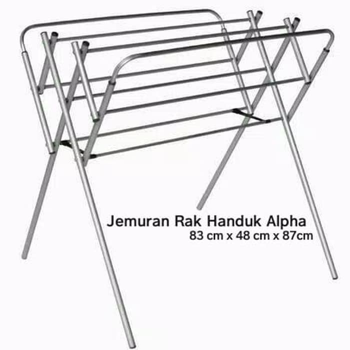 Jual Jemuran Rak Handuk Alumunium Alpha Shopee Indonesia