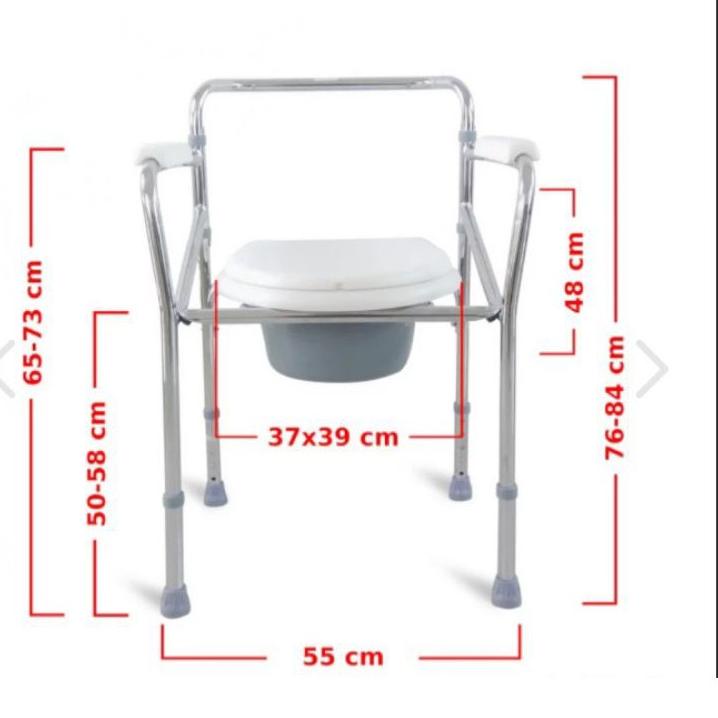 Jual Gratis ongkir|SQ32|Kursi BAB / Commode Chair bisa dilipat untuk ...