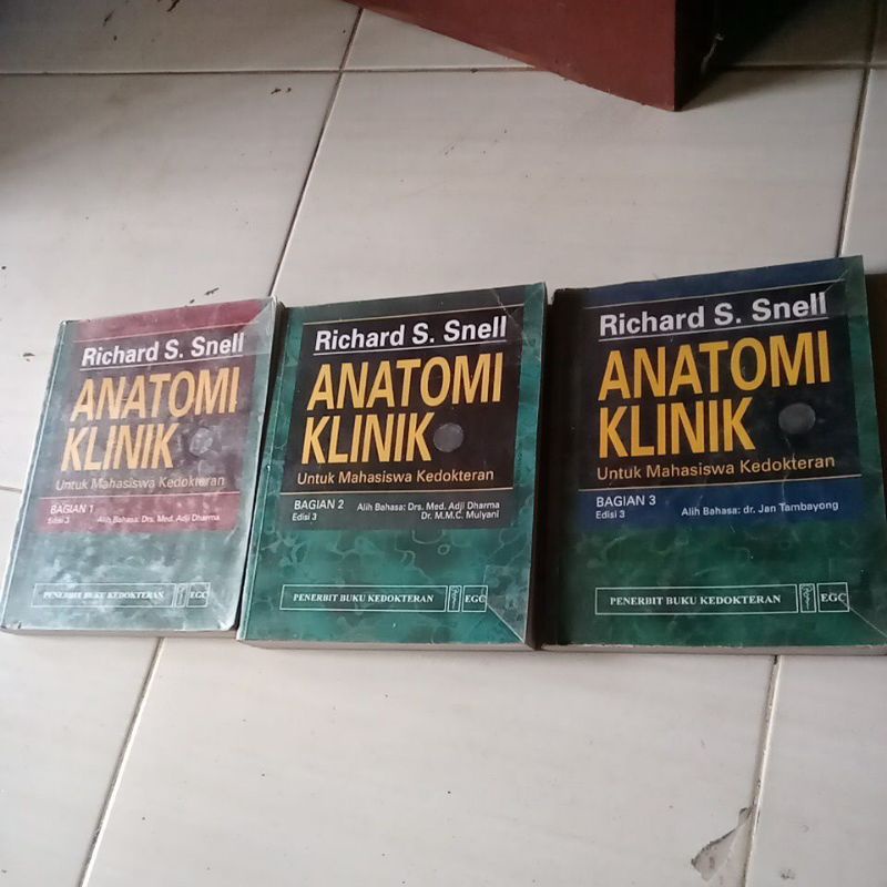 Jual Buku Anatomi Klinik Bagian 1,2,3 Edisi 3 (Bekas) | Shopee Indonesia