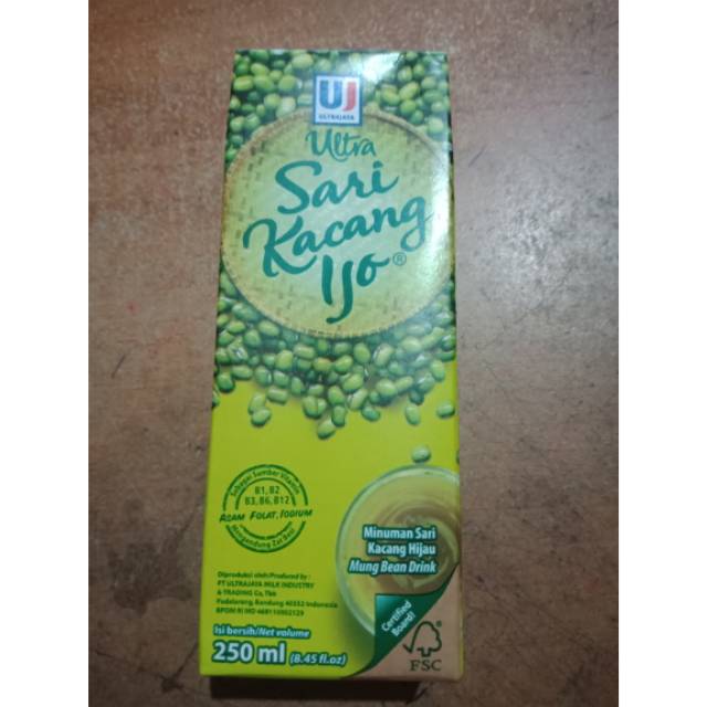 Jual Ultra Sari Kacang Ijo 250 Ml Shopee Indonesia