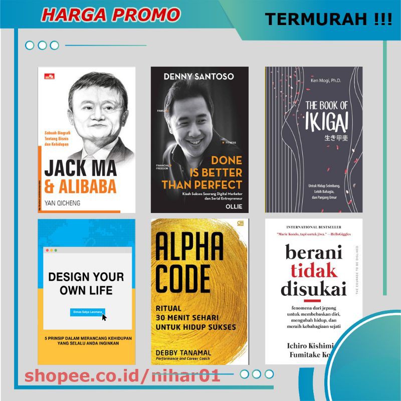 Jual Berani Tidak Disukai Ikigai Done Is Better Than Perfect Buku