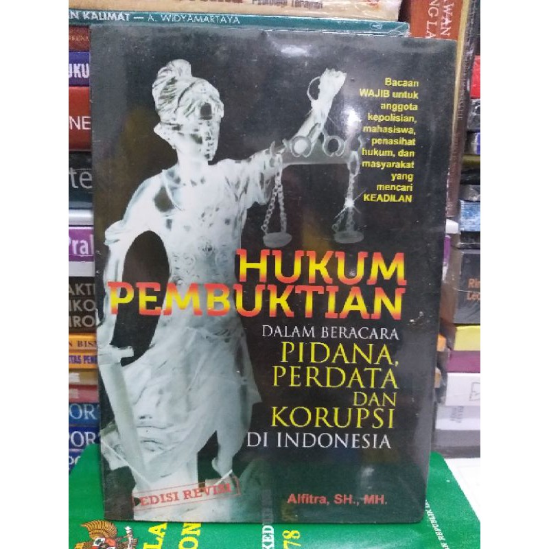 Jual Buku Hukum Pembuktian By Alfitra Sh Mh Shopee Indonesia