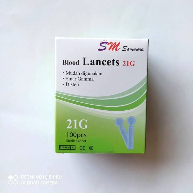 Jual Blood lancet 21G/ jarum bekam 21G Sammora isi 100 | Shopee Indonesia