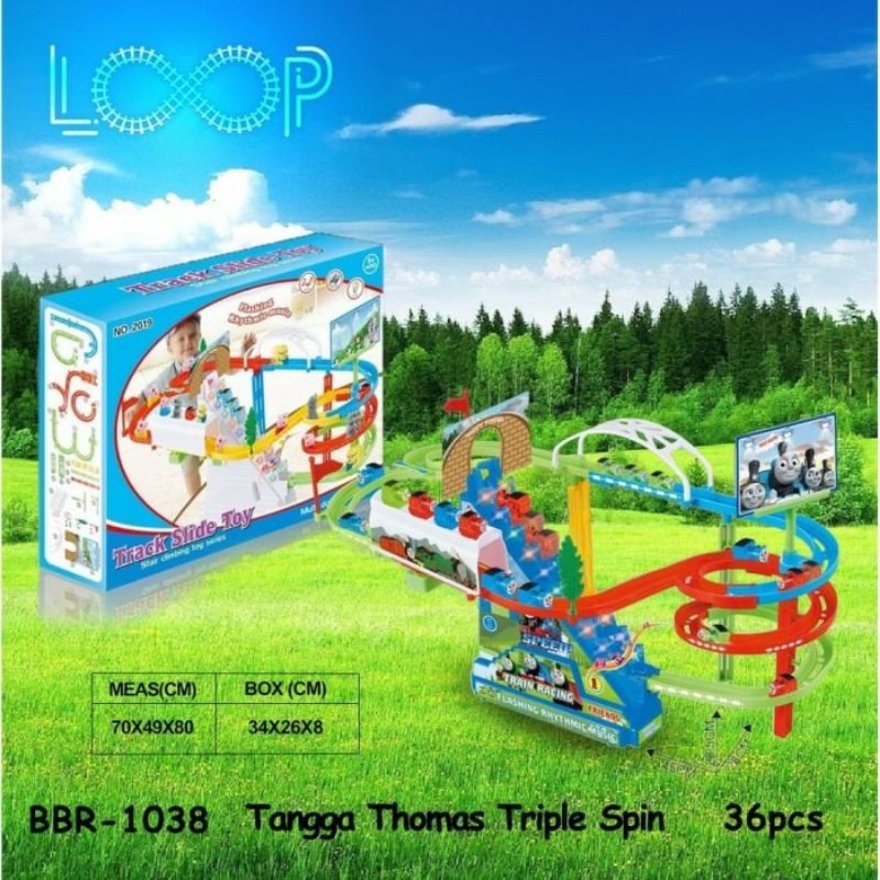 Jual Bro1081 Mainan Anak Kereta Thomas Train Tangga Slide Seluncur