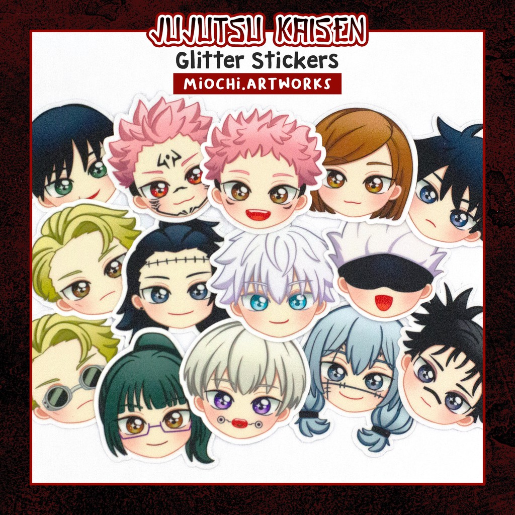 Jual [MIO] Jujutsu Kaisen JJK Glitter Sticker - Fan Art Merchandise ...
