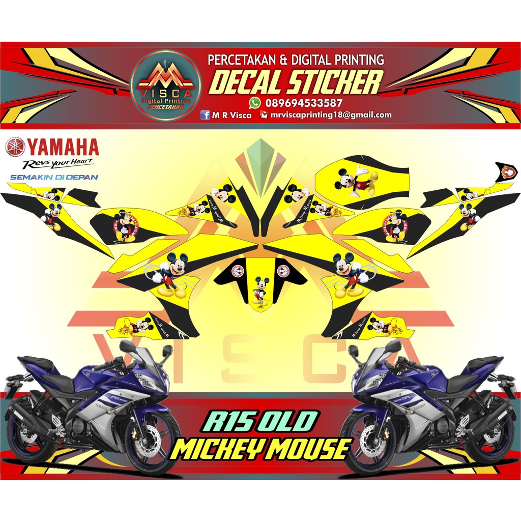 Jual Decal R15 V3 - decal R15 V3 fullbody - Decal Yamaha R15 V3 ...