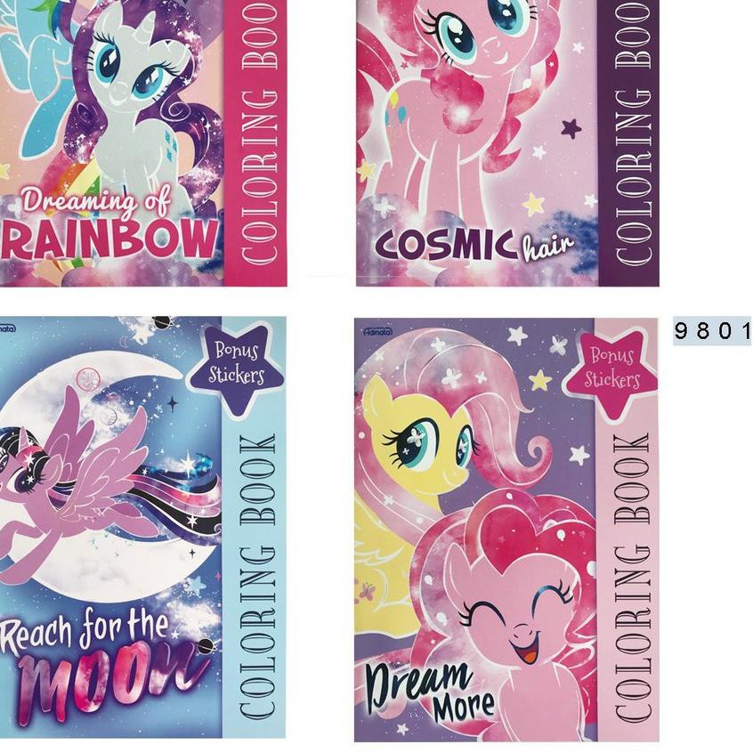 Jual TERLAKU,,!! My Little Pony Cake Coloring Book LARGE Buku Mewarnai