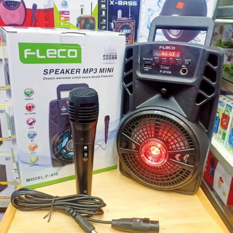 Jual Speaker Bluetooth Fleco F Digital Lcd Super Bass Bonus Mix