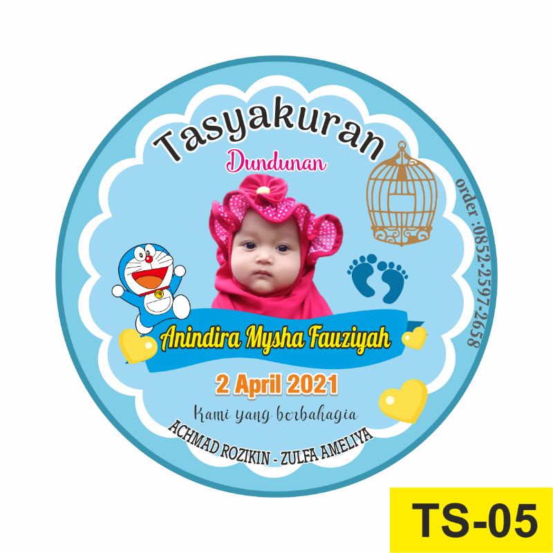 Jual Stiker tedhak siten / Stiker Dundunan / Stiker cup Bubur | Shopee ...