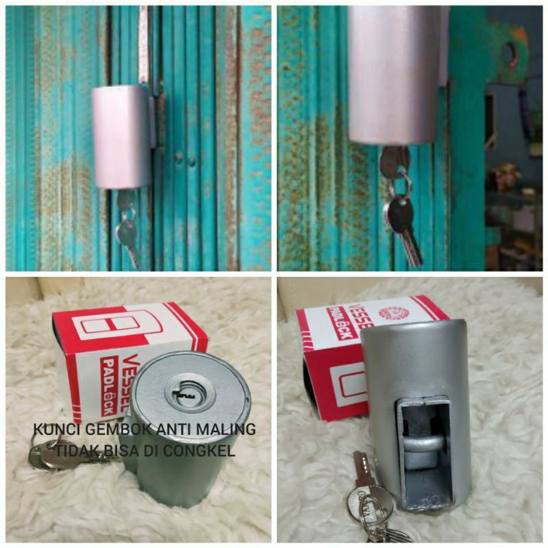 Jual Gembok tabung folding gate anti maling Gembok ruko kunci ruko ...
