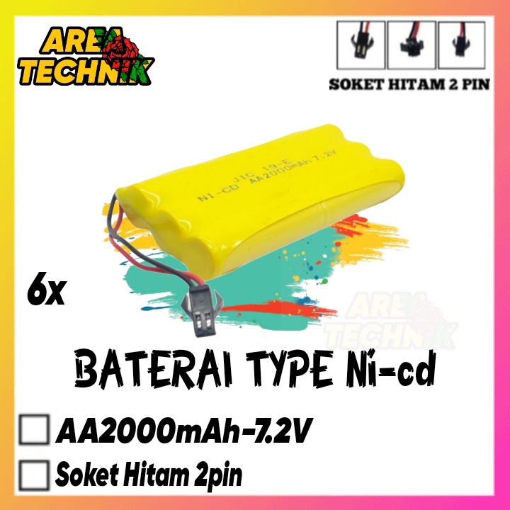 Jual Baterai Mobil Remot Control Rc X Aa Ni Cd Volt Mah