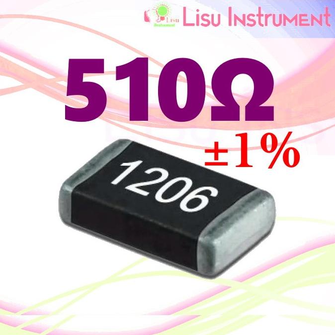 Jual SMD 510R 1% 1206 Resistor 510 510 Ohm lisuin90 dijamin | Shopee ...