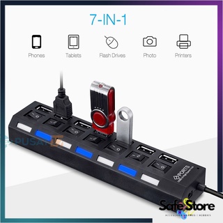 Jual SAFE USB HUB 4 PORT ON/OFF / USB HUB 7 PORT ON/OFF SAMBUNGAN USB 4 ...