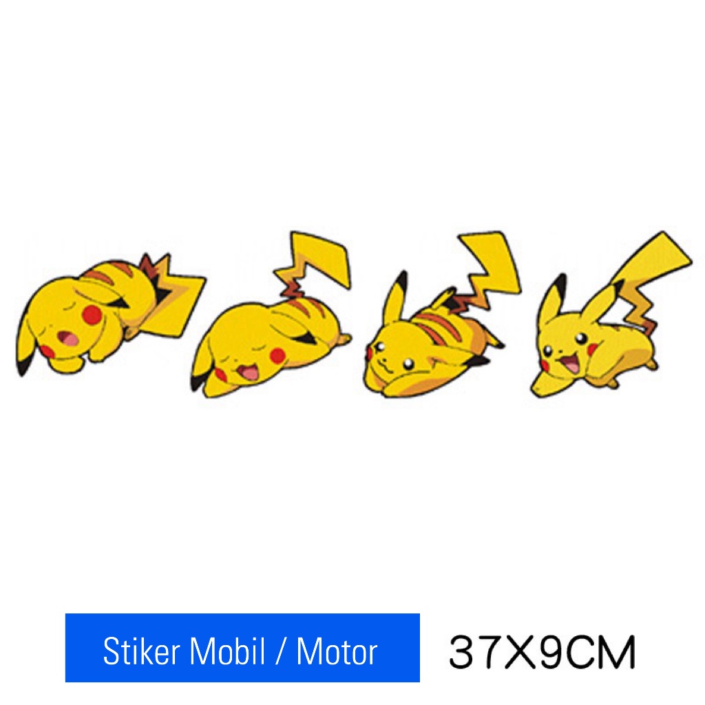Jual Stiker Mobil / Motor Pokemon Pikachu - Stiker Mobil Keren | Shopee ...