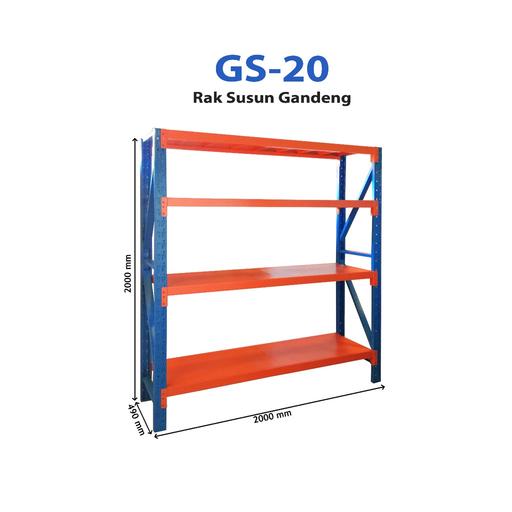 Jual Rak Besi Gs Kozure Shelving Rack Rak Arsip Rak Barang Shopee