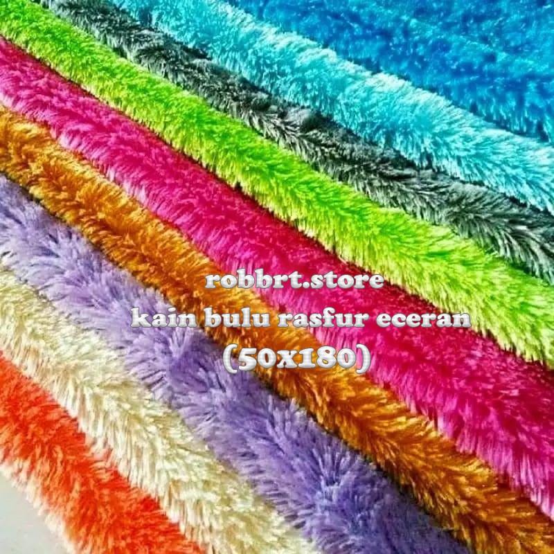 Jual KAIN BULU RASFUR METERAN (50X180) KUALITAS PREMIUM /KAIN RASFUR ...