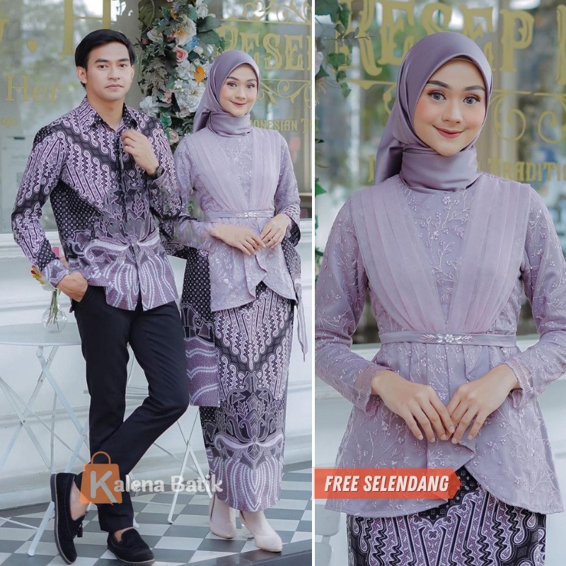 Jual Kebaya Couple Modern Kebaya Wisuda Lamaran Baju Tunangan Batik