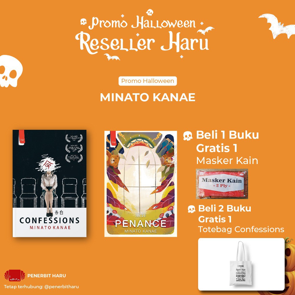 Jual NOVEL CONFESSIONS + PENANCE - MINATO KANAE + BONUS | Shopee Indonesia