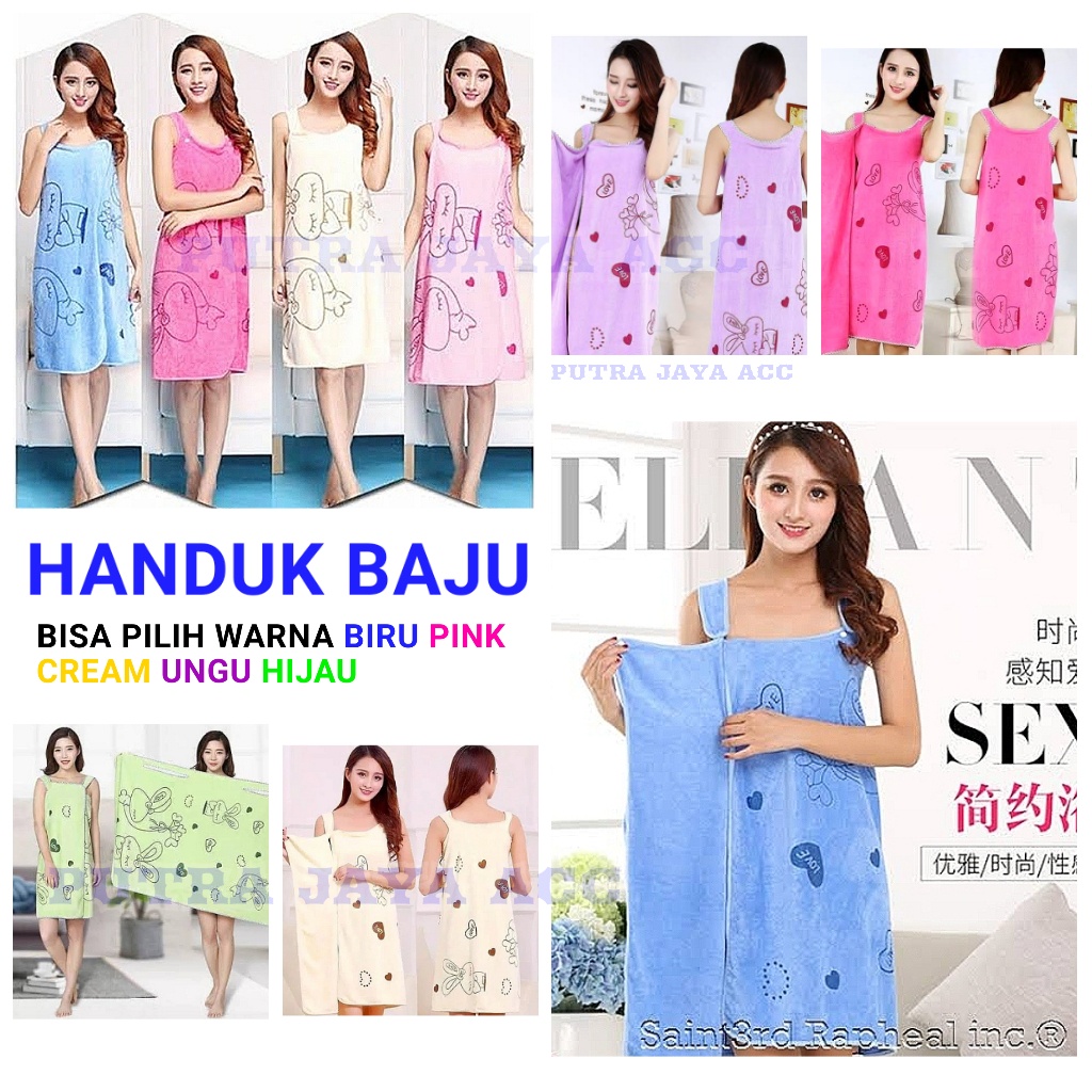 Jual Handuk Baju Kimono - Handuk Baju Wanita - Baju Tidur | Shopee Indonesia