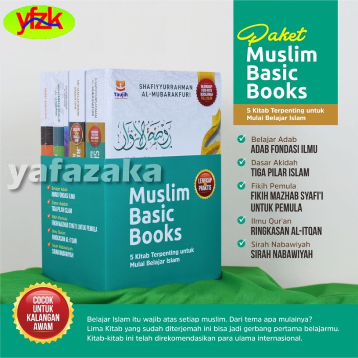 Jual Paket Buku Muslim Basic Books 5 Kitab Terpenting Mulai Belajar ...