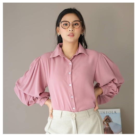 Jual RUFI BLOUSE AUDRY BASIC ATASAN WANITA TERLARIS - KJ | Shopee Indonesia