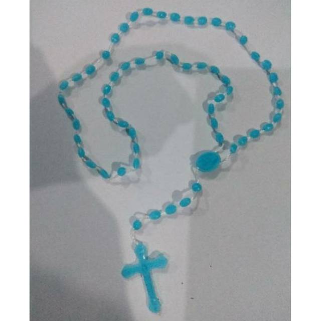 Jual KALUNG ROSARIO SALIB FOSFOR DAPAT MENYALA SAAT GELAP - BENDA ...