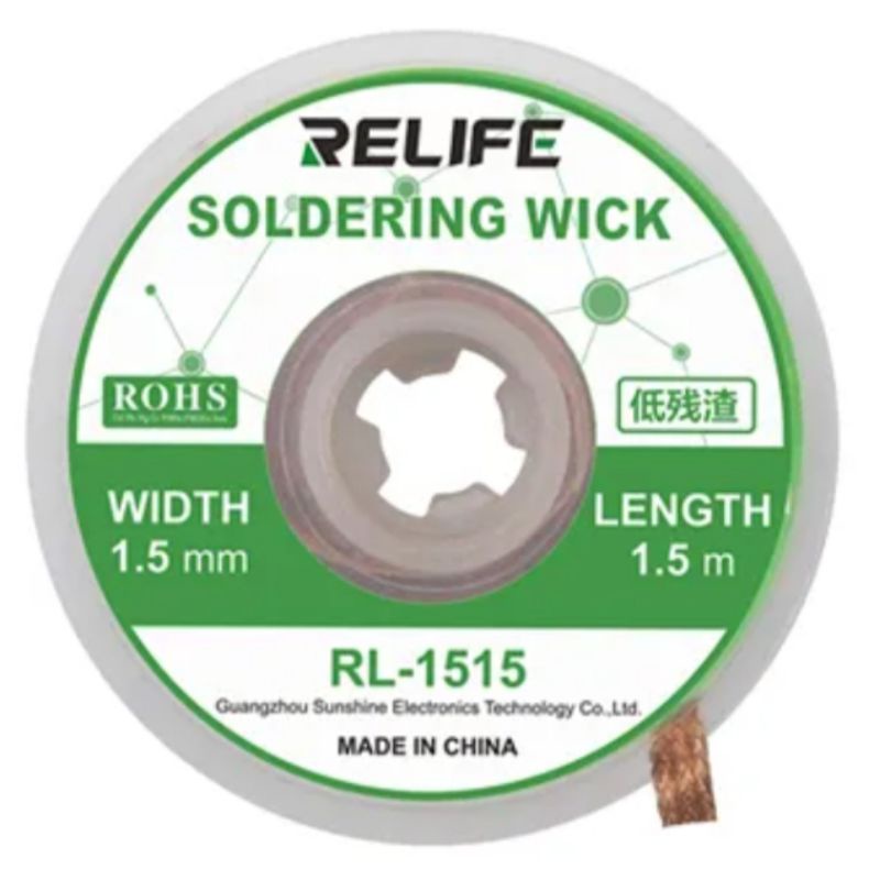Jual Soldering Wick Relife RL1515 1,5mm Tool Pembersih Timah Kawat