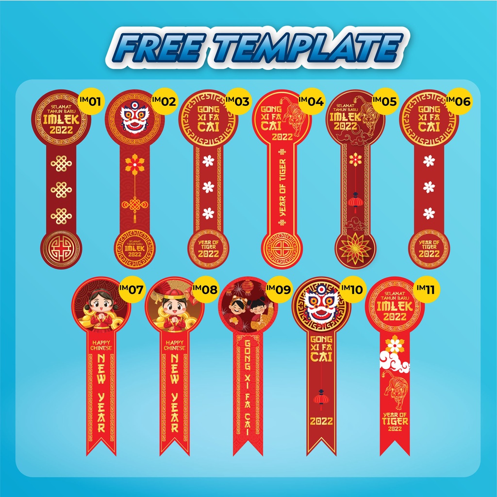 Jual Stiker Segel Sealed untuk FREE TEMPLATE IMLEK MIN.ORDER 15 PCS ...