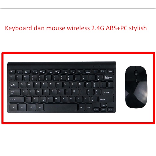 Jual Keyboard Dan Mouse Wireless 2.4G ABS+PC Stylish Cock Buat Berbagai ...