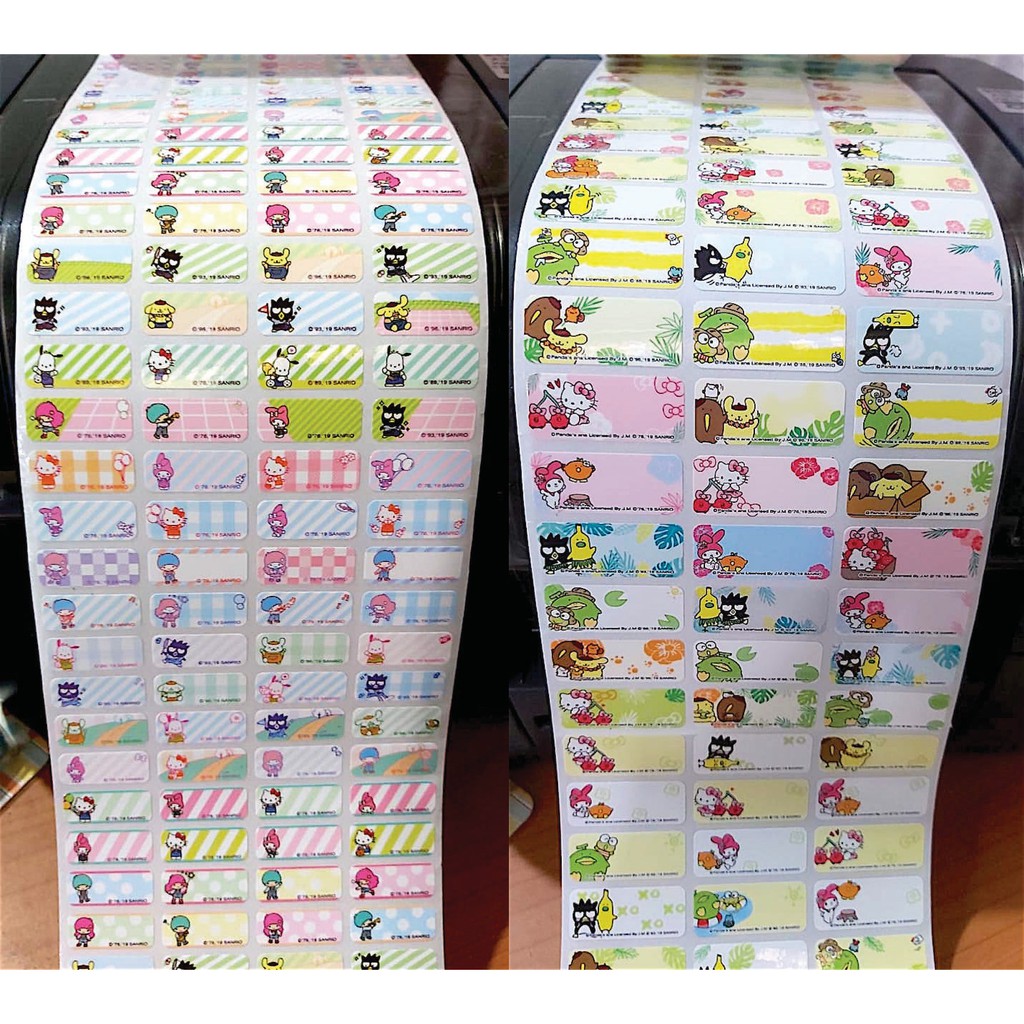 Jual Label Nama Anti Air Sticker Waterproof Premium Sanrio Troop ...