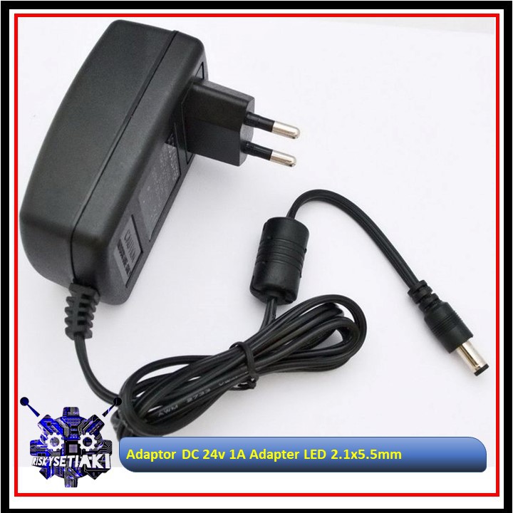 Jual Adaptor DC 24v 1A Adapter LED 2.1x5.5mm | Shopee Indonesia