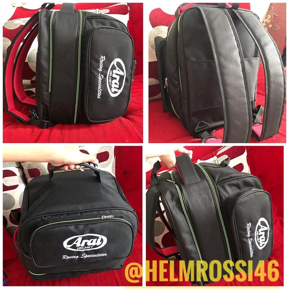 Jual Tas Helm Ransel ARAI AGV KYT SHOEI NOLAN HJC X LITE VR46 Termurah ...