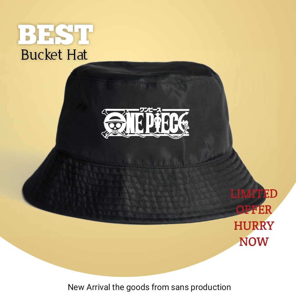 Topi Caps Bucket Hats Karakter One Piece Premium Casual