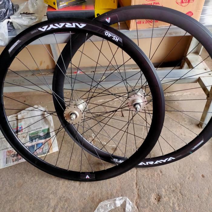 Jual Wheelset Araya Ks Fixie Doltrap Hitam Shopee Indonesia