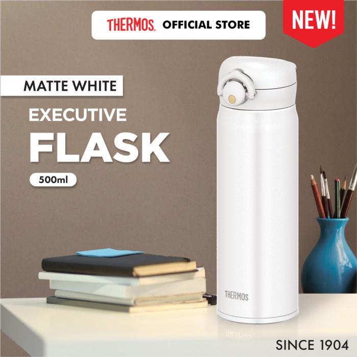 Jual Thermos Ultra Light Executive Flask - Matt White 500ml (JNR-501 ...