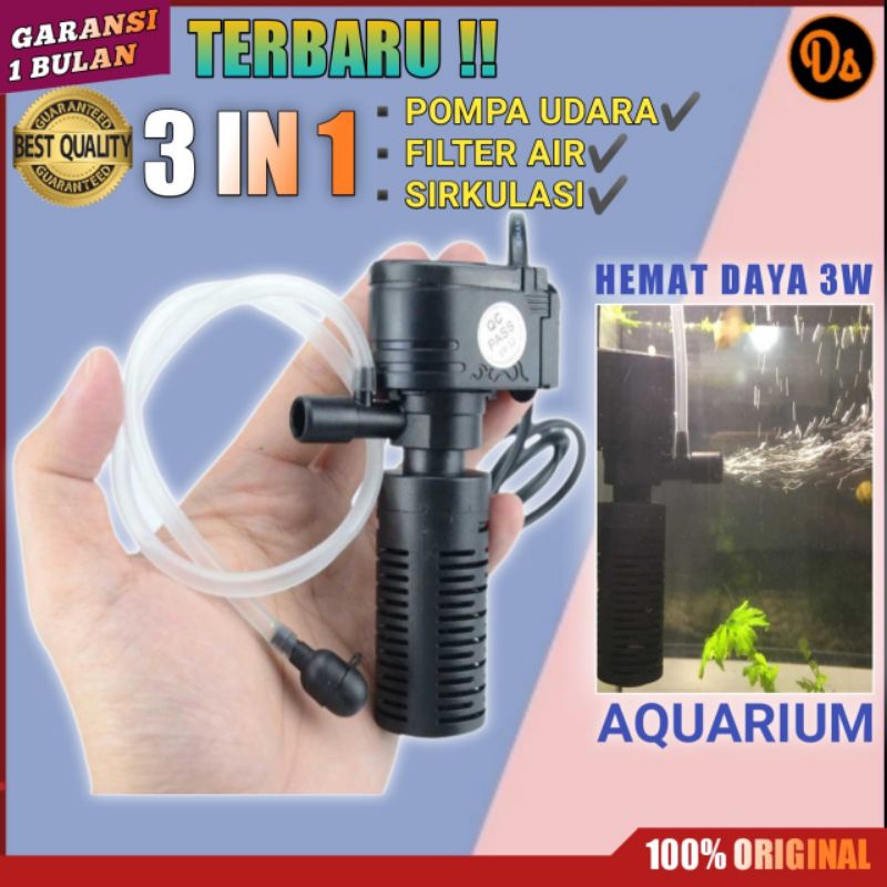 Jual PROMO Mini 3 in 1 Multifungsi Pompa Air Udara Oxygen Filter