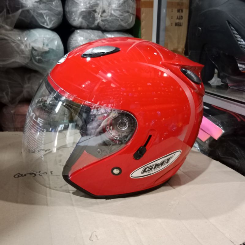 Jual Helm Half Face Gmt Centro Doble Visor Original Shopee Indonesia