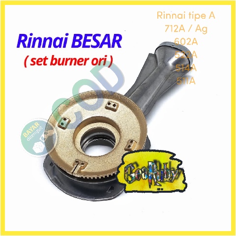 Jual SET CEROBONG KOMPOR GAS RINNAI TIPE API BESAR - BURNER KOMPOR ...
