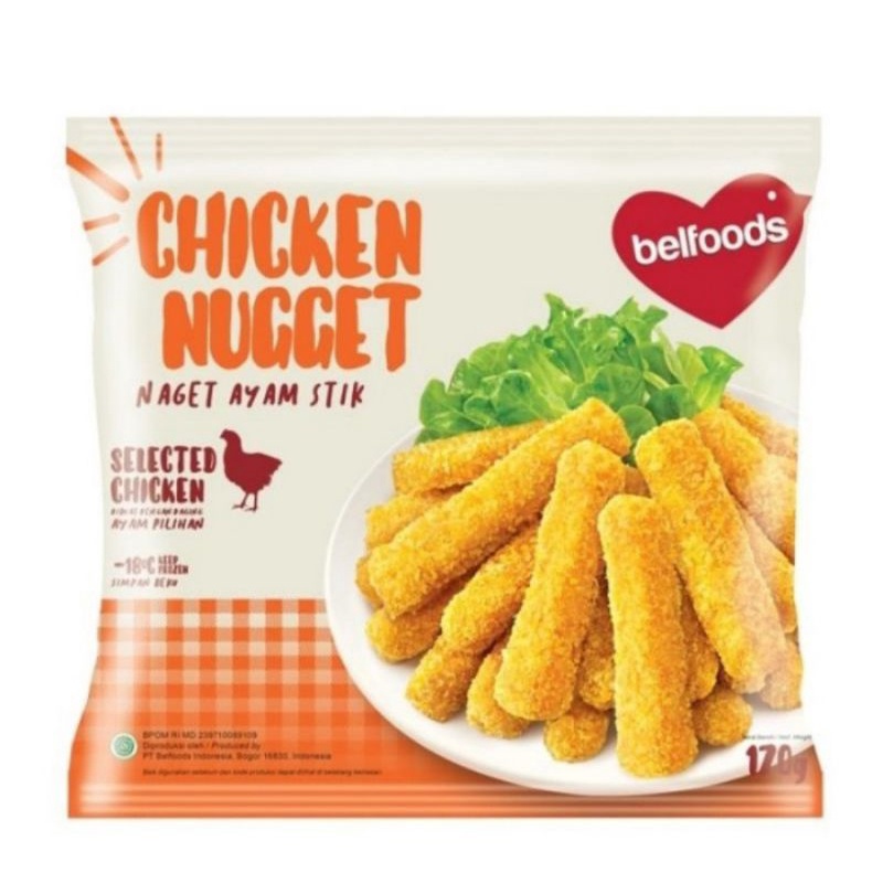 Jual Belfoods Chicken Nugget Ceria Stik 170 Gr | Shopee Indonesia