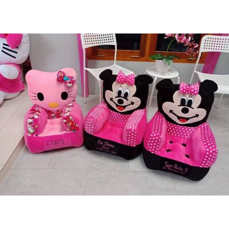 Jual Sofa Anak Karakter/ Sofa Duduk Anak Lucu 17 tahun (Gratis Kasih