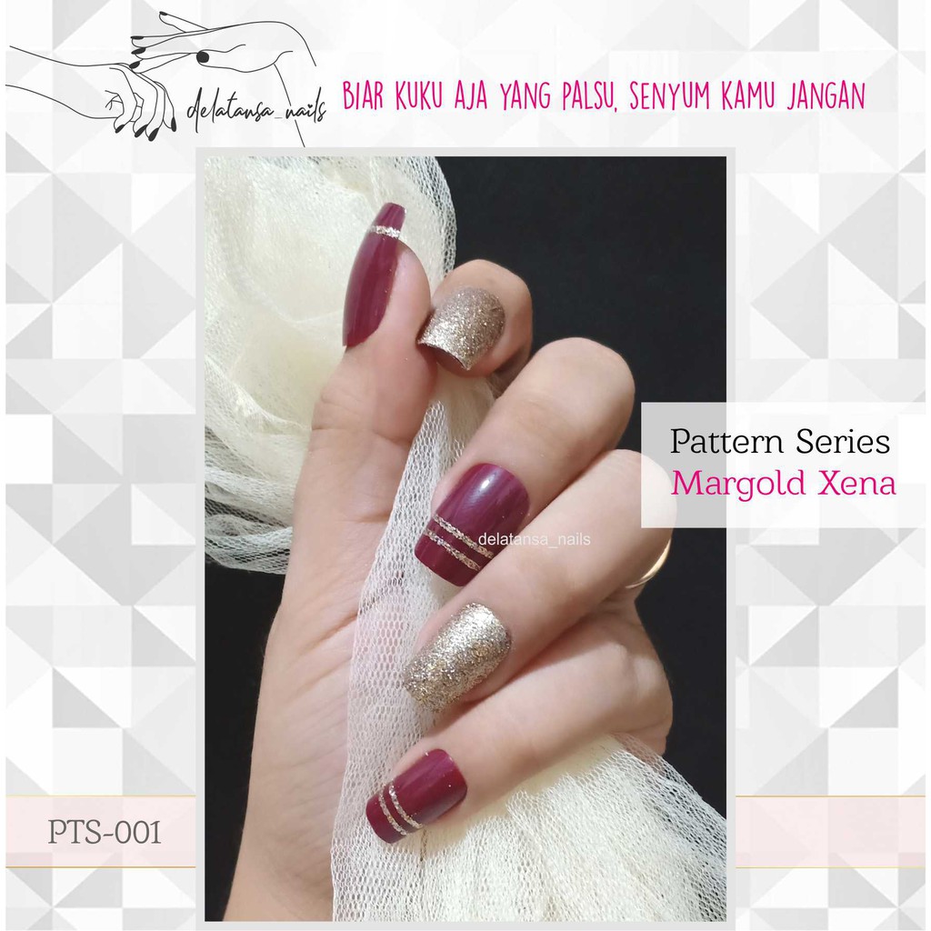 Jual PTS/ PATTERN PRINTING FAKE NAILS / KUKU PALSU MOTIF PRINTING PART ...