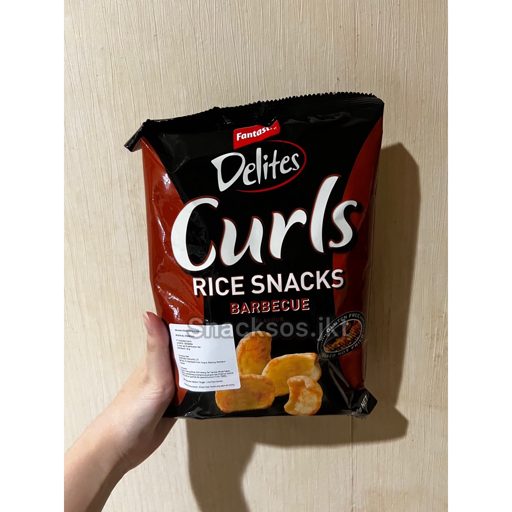 Jual FANTASTIC DELITES CURLS RICE SNACKS CHIPS CHEESE / SOUR CREAM CHIVES / BARBECUE / SWEET
