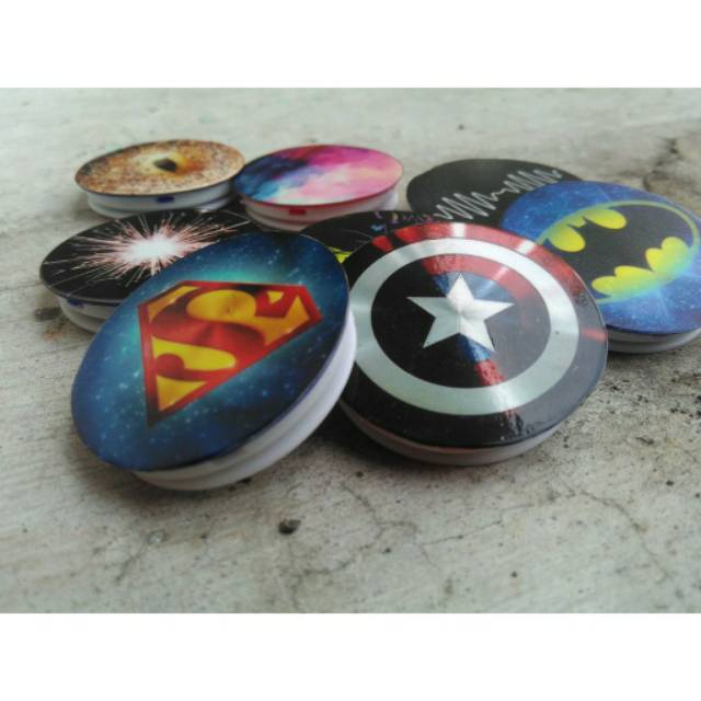 Jual POPSOCKET + POPCLIP PREMIUM CAPTAIN AMERICA / BATMAN / SUPERMAN ...