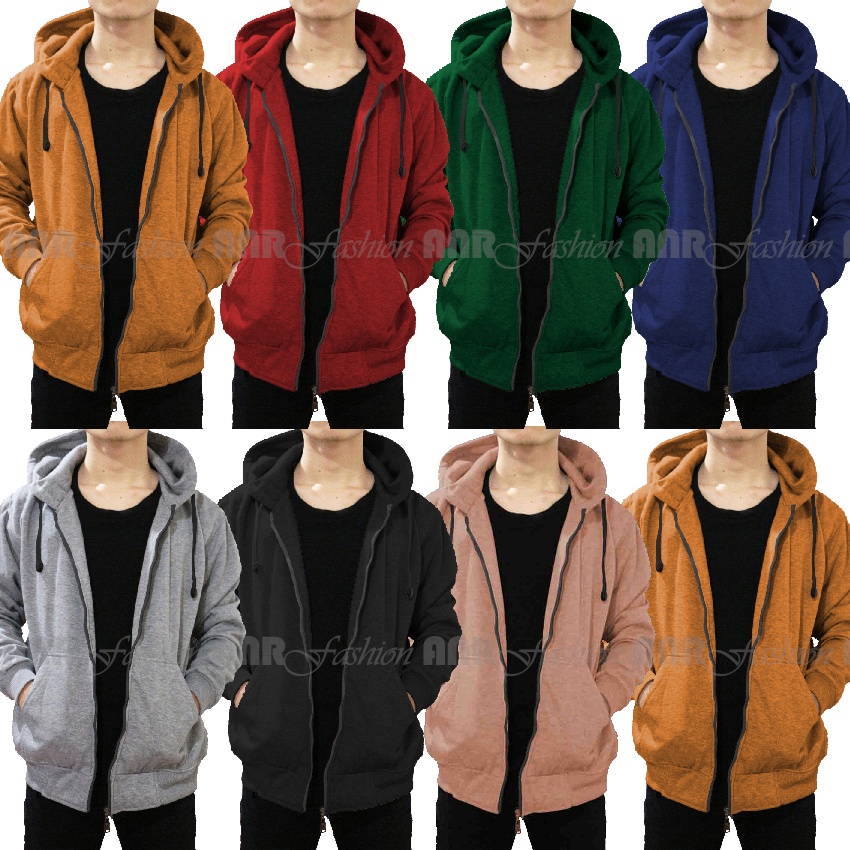 Jual Sweater Hoodie Zipper Polos Jaket Hoodie Zipper Resleting Pria Wanita Jaket Sweater Polos Shopee Indonesia