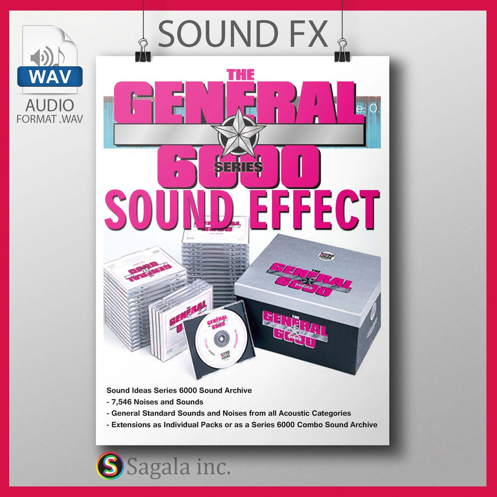 Jual The General Series 6000 Sound Effect Library After Effect Premiere