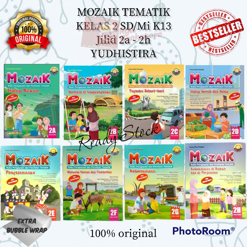 Jual Buku Mozaik Tematik Kelas 2 Sd K13 Jilid 2a 2h Yudhistira