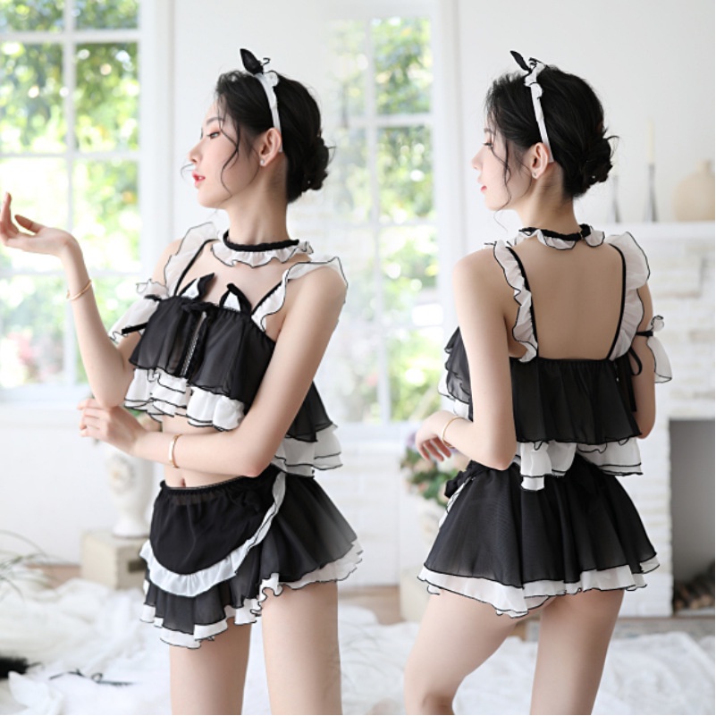 Jual Aa7150 Costume Bikini Maid Pelayan Pembantu ART Lingerie Kostum ...